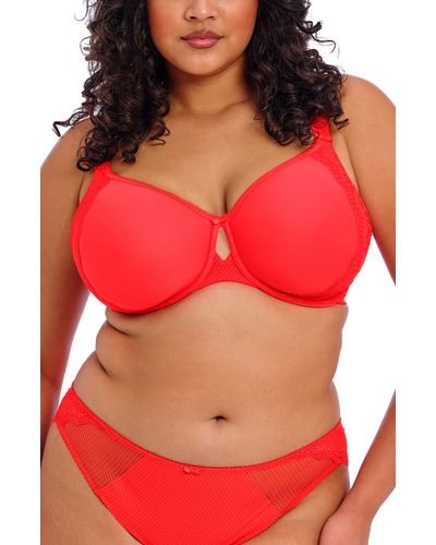 Elomi Charley Full Figure Spacer Underwire Bra - Red