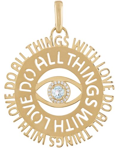 Eden Presley Do All Things With Love Pendant - Metallic