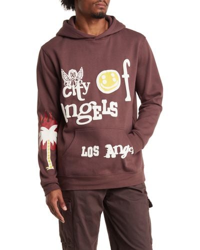 PacSun City Of Angels Graphic Hoodie - Red