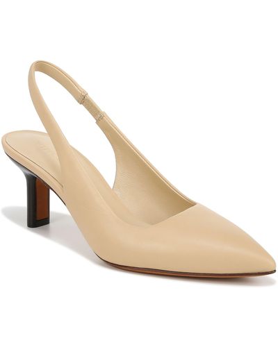 Vince Patrice Pointed Toe Slingback Pump - Natural