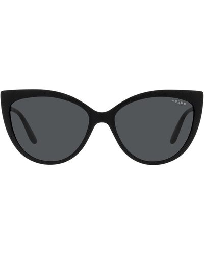 Vogue 57mm Cat Eye Sunglasses - Black