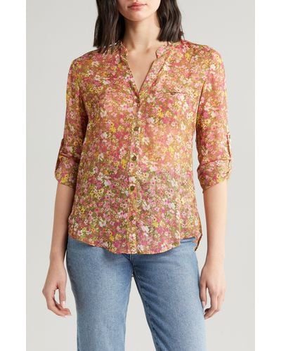 Kut From The Kloth Jasmine Chiffon Button-up Shirt - Multicolor