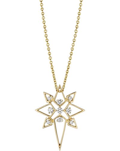 Hueb Estelar Diamond Pendant Necklace - Metallic