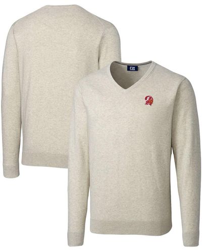 Cutter & Buck Tampa Bay Buccaneers Throwback Logo Lakemont Tri-blend Big & Tall V-neck Pullover Sweater At Nordstrom - Multicolor
