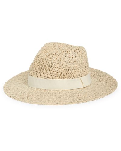 Nordstrom Packable Knit Panama Hat - Natural