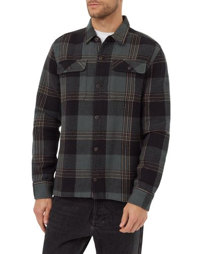 Tentree Heavyweight Flannel Shirt Jacket - Black