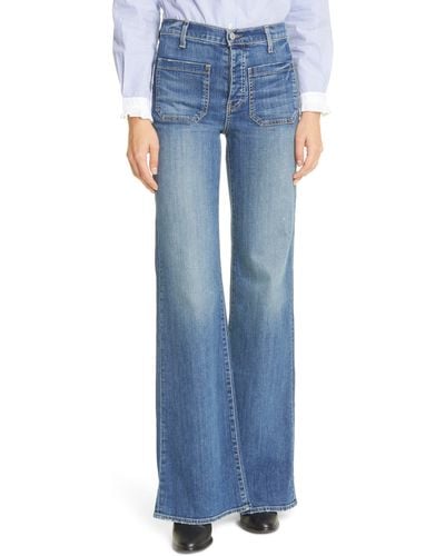 Nili Lotan Florence Patch Pocket Jeans - Blue