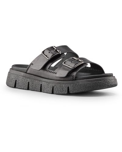Cougar Shoes Piera Water Repellent Slide Sandal - Black