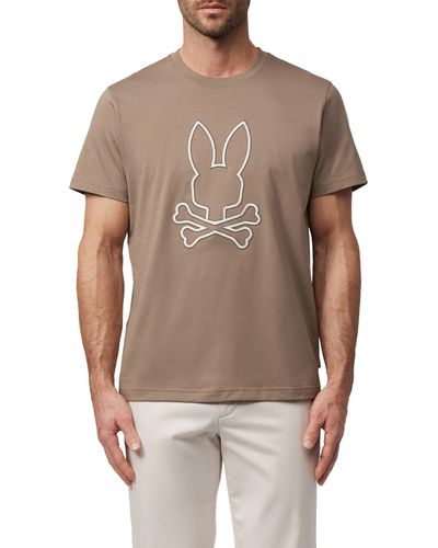 Psycho Bunny Floyd Graphic T-shirt - Brown