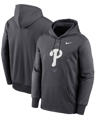 Nike Chicago White Sox Wordmark Therma Performance Pullover Hoodie Black