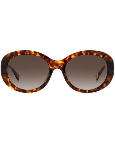 Kate Spade Avah 56mm Gradient Round Sunglasses - Brown