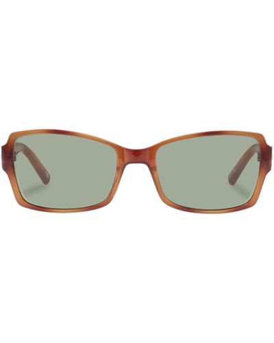 Le Specs Trance 56mm Rectangular Sunglasses - Multicolor