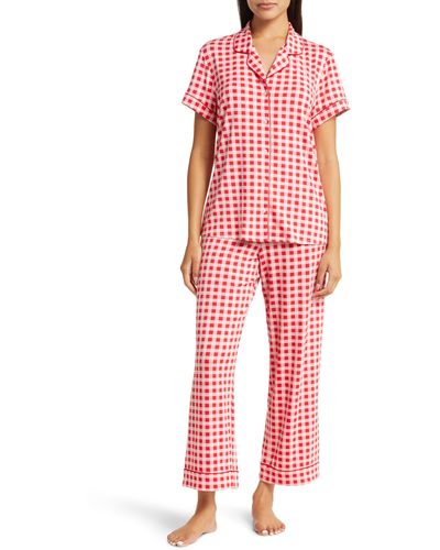 Nordstrom Moonlight Eco Crop Pajamas - Red