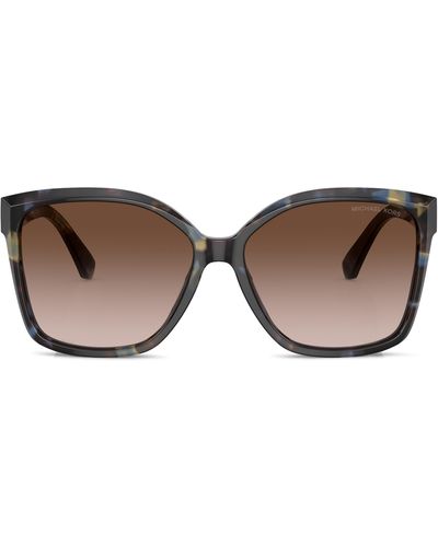 Michael Kors Malia 58mm Square Sunglasses - Brown
