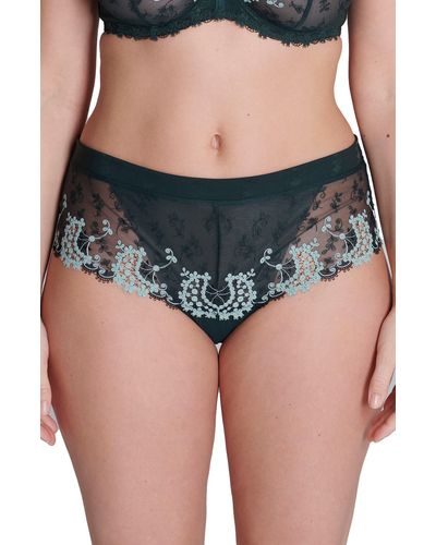 Simone Perele Wish Embroidered Boyshorts - Multicolor