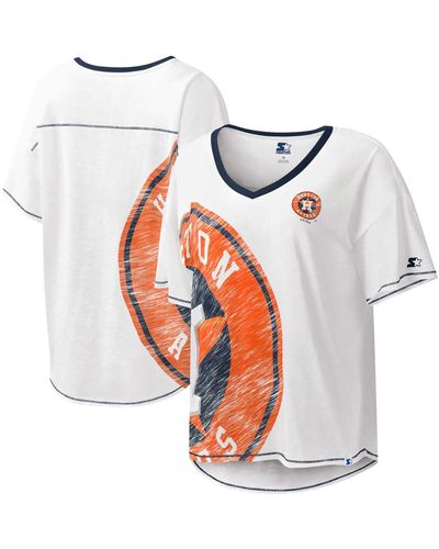 Starter Houston Astros Perfect Game V-neck T-shirt At Nordstrom - White