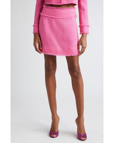 Dolce & Gabbana Rashel Tweed Miniskirt - Pink