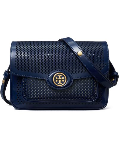 Tory Burch Robinson Spazzolato Convertible Shoulder Bag For Women (Olive, OS)