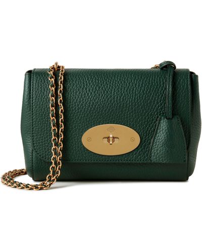 Mulberry Lily Heavy Grain Leather Convertible Shoulder Bag - Green