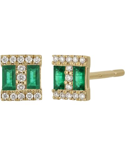 Bony Levy El Mar Emerald & Diamond Earrings - Green