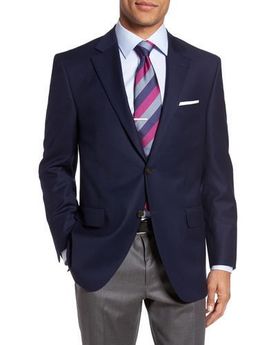 Peter Millar Flynn Classic Fit Wool Blazer - Blue