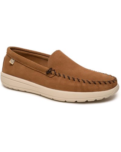Minnetonka Discover Classic Water Resistant Loafer - Brown