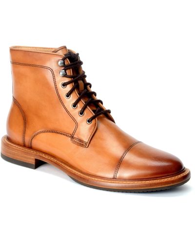 Warfield & Grand Ballast Cap Toe Lace-up Boot - Brown