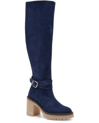 Free People Jasper Over The Knee Boot - Blue