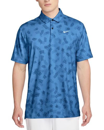 Nike Dri-fit Tour Golf Polo - Blue