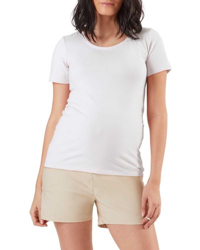 Stowaway Collection Mama Embroidered T-shirt - White