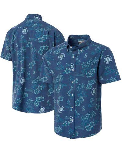 Reyn Spooner Seattle Mariners Kekai Button-down Shirt At Nordstrom - Blue