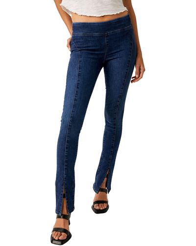 Free People Double Dutch Pull-on Slit - Blue
