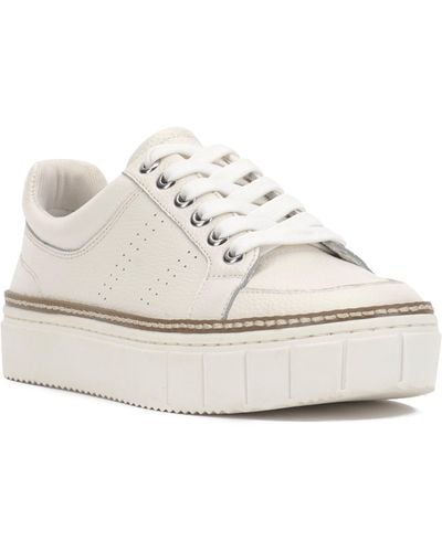 Vince Camuto Randay Leather Platform Sneaker - White