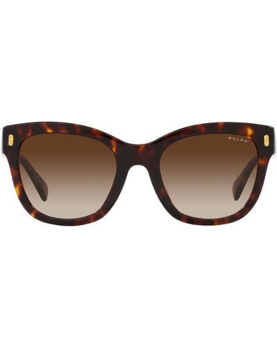 Ralph 52mm Gradient Oval Sunglasses - Brown
