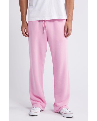 Elwood Core Cotton Straight Leg Sweatpants - Pink