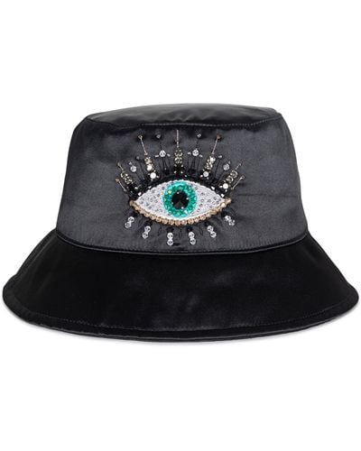Kurt Geiger Evil Eye Bucket Hat - Black