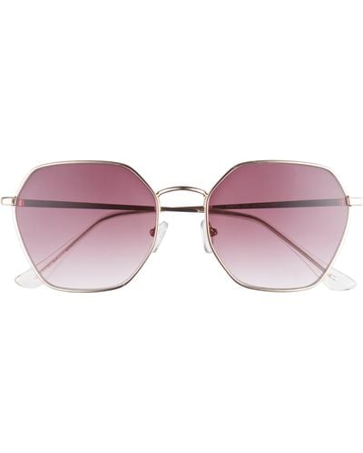 BP. 51mm Gradient Hexagonal Sunglasses - Pink