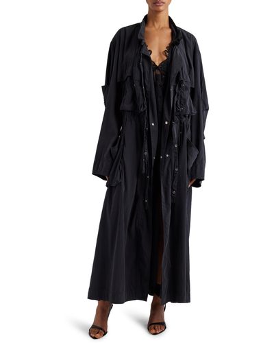 Isabel Marant Garance Oversize Trench Coat - Black