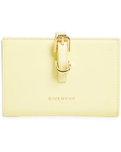 Givenchy Voyou Leather Bifold Wallet - Yellow