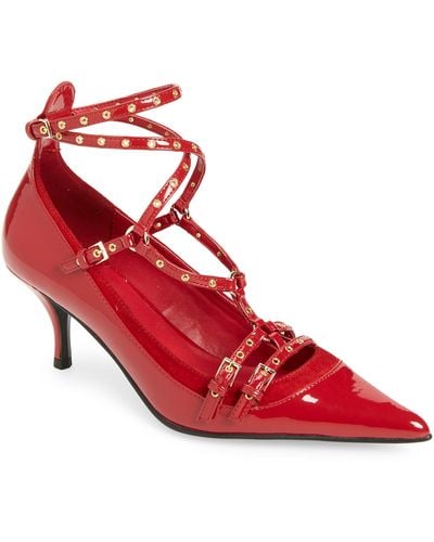 Jeffrey Campbell Resilient Pointed Toe Pump - Red