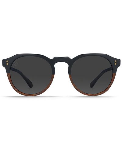 Raen Remmy 49mm Polarized Round Sunglasses - Black