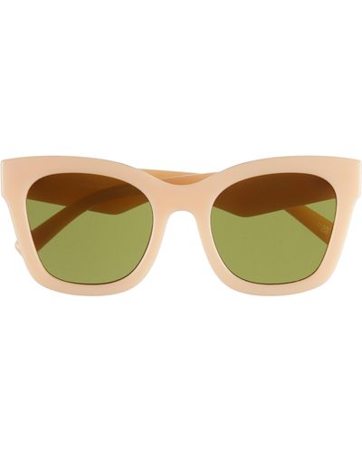 Le Specs Showstopper D-frame Sunglasses - Natural
