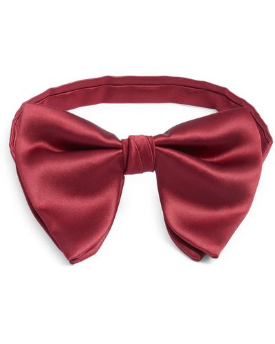 CLIFTON WILSON Red Silk Butterfly Bow Tie