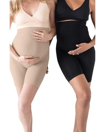 Kindred Bravely Assorted 2-pack Seamless No-rub Maternity Thigh Saver - Black