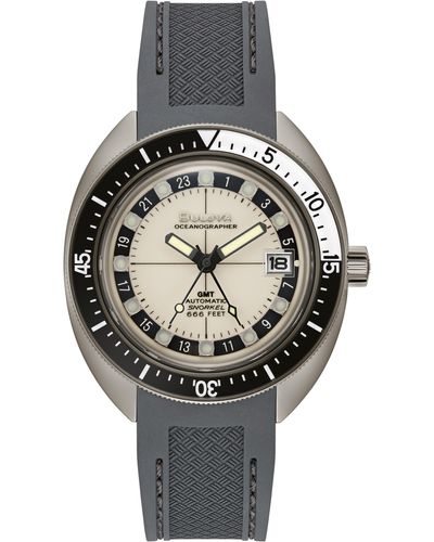 Bulova Oceanographer Automatic Silicone Strap Watch - Gray