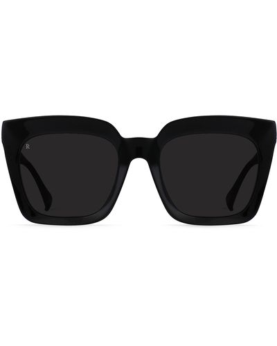 Raen Vine Polarized Square Sunglasses - Black