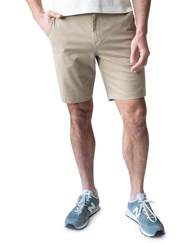DEVIL-DOG DUNGAREES 9-inch Performance Stretch Chino Shorts - Natural