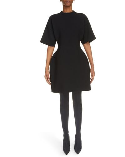 Balenciaga Hourglass Sweater Dress - Black