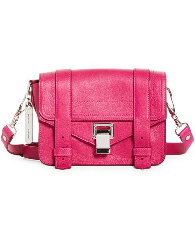 Proenza Schouler Mini Ps1 Leather Crossbody Bag - Pink