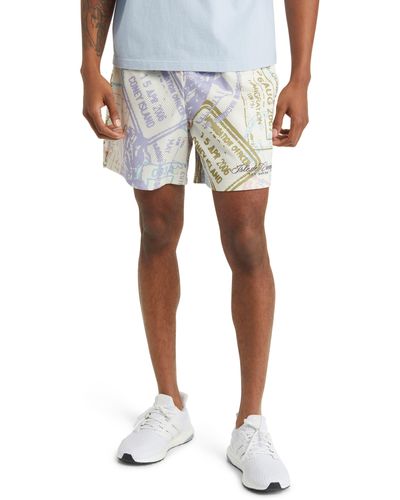 Coney Island Picnic Passport Mesh Shorts - White